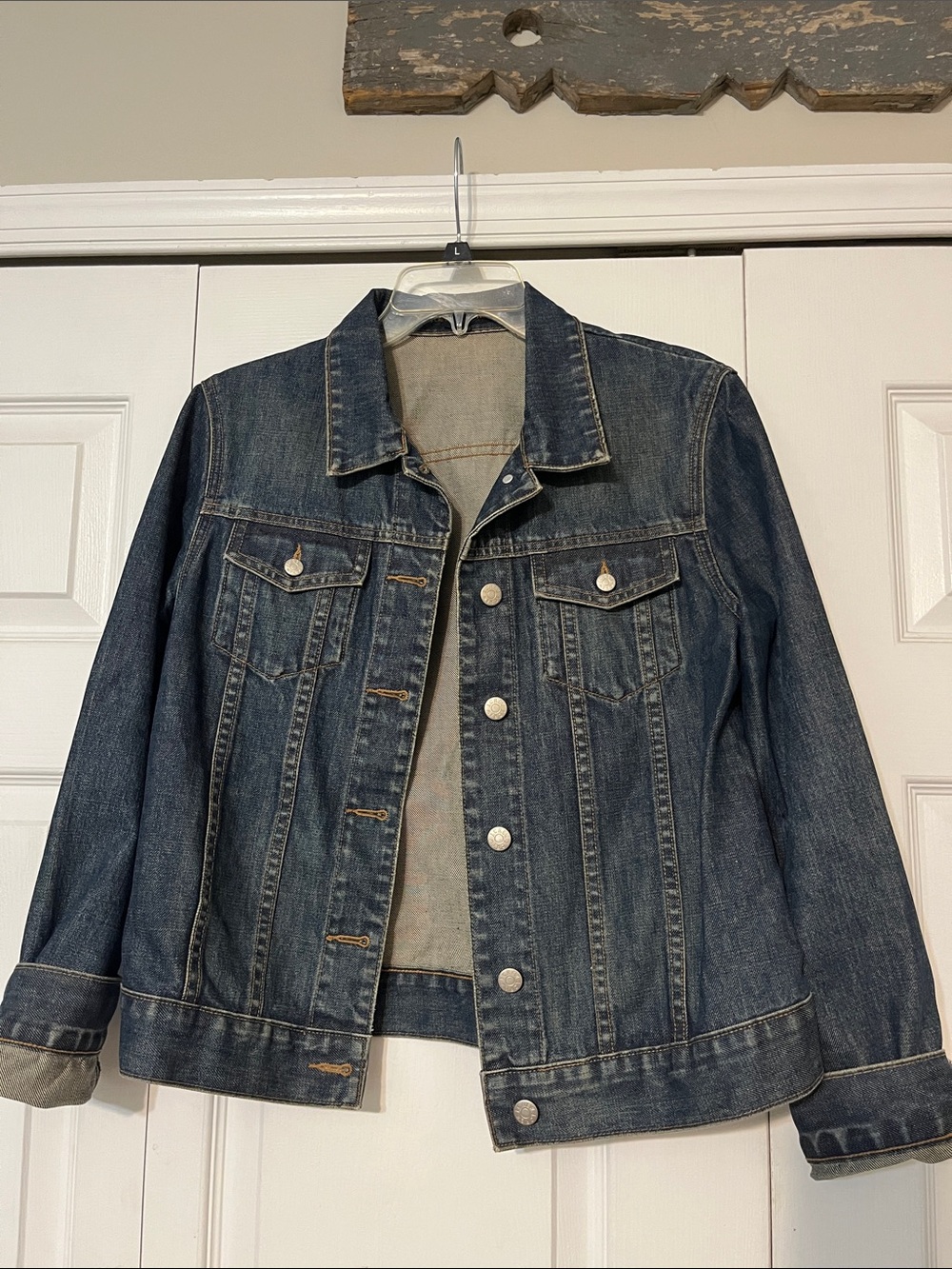 JCrew Women’s Classic Dark Blue Denim Jacket